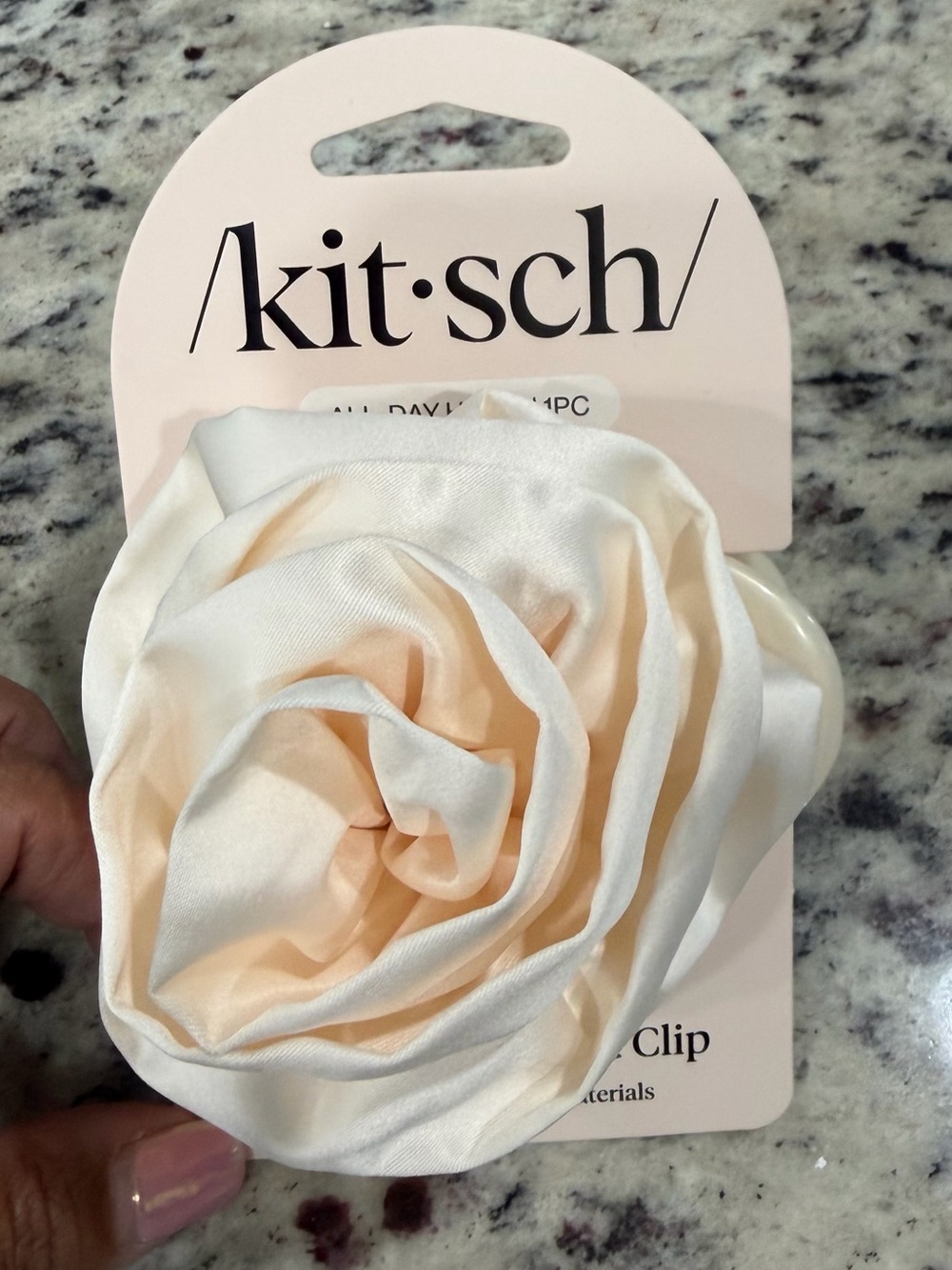Kitsch Satin Rosette Medium Flat Cloud Clip - NWT - Picture 6 of 9